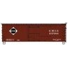 36 Double-Sheathed Wood Boxcar - Steel Roof - Wood Ends - Straight Underframe - Erie - H0 - Walthers 112-1803