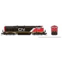 GE Dash 8-40CM - Standard DC -- Canadian National 2429 (black, white, red, Website Logo), N, Rapido Trains Inc 540038