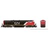 GE Dash 8-40CM - Standard DC -- Canadian National 2429 (black, white, red, Website Logo), N, Rapido Trains Inc 540038