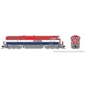 GE Dash 8-40CM - Standard DC -- British Columbia Railway 4617 (red, white, blue), N, Rapido Trains Inc 540047
