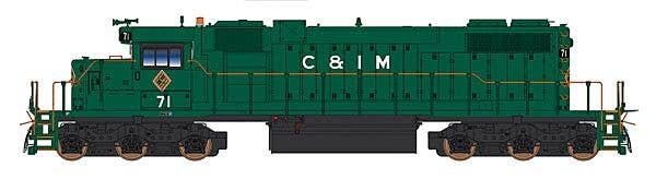 EMD SD38-2 - Standard DC -- Chicago & Illinois Midland (green), N, Intermountain Railway Company 693303