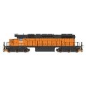 EMD SD38-2 - Standard DC -- Bessemer & Lake Erie (orange, black), N, Intermountain Railway Company 693305