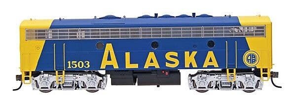 EMD F7B - Standard DC -- Alaska Railroad (blue), HO, Intermountain Railway Company 49566