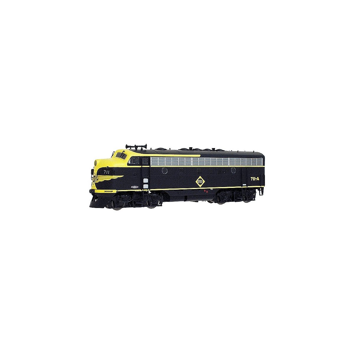 EMD F7B - Standard DC -- Erie (black, yellow w/Diamond herald), HO, Intermountain Railway Company 495181