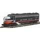 EMD FP7 Phase I - Standard DC -- Southern Pacific (Black Widow, black, silver, orange, red), N, Intermountain Railway Company 69