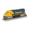 EMD GP40 - Sound & DCC -- Santa Fe 2964 (Warbonnet blue, yellow), HO, Bachmann Industries 66302