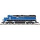 EMD GP38-2 Phase II - Standard DC -- GATX Leasing GMTX 2346 (black, blue), N, Atlas Model Railroad Co. 40004821