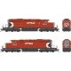 GMD SD40-2 - LokSound 5 and DCC - Executive Line -- Canadian Pacific 5873 (Action Red, white, black, Small Multimark, 2 Plows), 