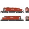 GMD SD40-2 - LokSound 5 and DCC - Executive Line -- Canadian Pacific 5873 (Action Red, white, black, Small Multimark, 2 Plows), 