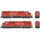 GMD SD40-2F - LokSound 5 and DCC - Executive Line -- Canadian Pacific 9010 (2022 red, white, black, yellow Beaver Logo), HO, Bow