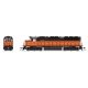EMD SD45 Low-Nose - Standard DC - Stealth -- Milwaukee Road 4002 (As-delivered orange, black), HO, Broadway Limited Imports 9004