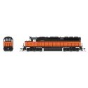 EMD SD45 Low-Nose - Standard DC - Stealth -- Milwaukee Road 4002 (As-delivered orange, black), HO, Broadway Limited Imports 9004