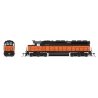 EMD SD45 Low-Nose - Standard DC - Stealth -- Milwaukee Road 4002 (As-delivered orange, black), HO, Broadway Limited Imports 9004
