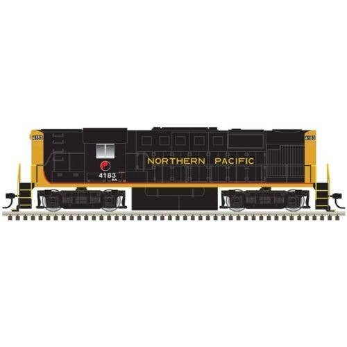 Alco RS11 - Standard DC - Classic Silver -- Burlington Northern 4183 (NP Patch, black, yellow, red), N, Atlas Model Railroad Co.