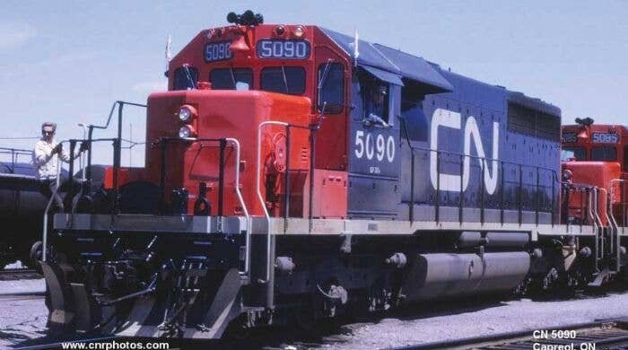 GMD SD40 No Dynamic Brakes - Standard DC - Executive Line -- Canadian National 5094 (black, red, white, Large Noodle Logo, No Di