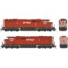 GMD SD40-2F - LokSound 5 and DCC - Executive Line -- Canadian Pacific 9006 (Action Red, white, black, No Multimark, 8′ Stripes
