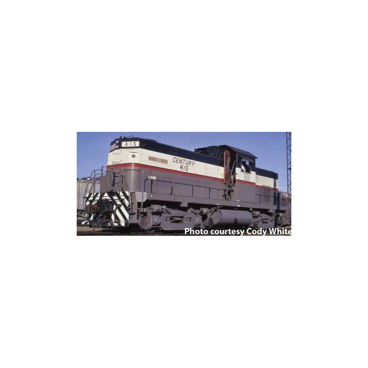 Alco C415 - Standard DC -- Alco Demonstrator 415 (gray, cream, black, red), HO, Bowser Manufacturing Co. 60527