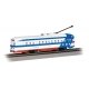 PCC Streetcar - Standard DC -- SEPTA 2254 (Bicentennial, white, blue, red), HO, Bachmann Industries 60512