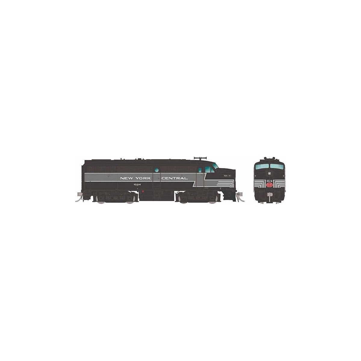 Alco FA1 - Sound and DCC -- New York Central 1000 (Lightning Stripe, black, gray), HO, Rapido Trains Inc 37567