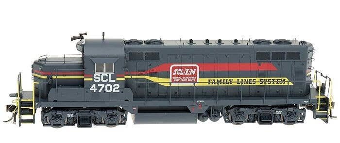 GP16 w/DCC -- Family Lines (gray, yellow, red), HO, Intermountain Railway Company 49826