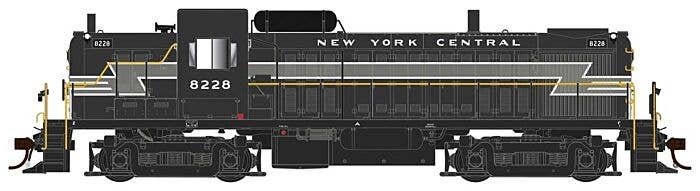 Alco RS3 Phase I - LokSound 5 and DCC -- New York Central 8232 (Lightning Stripe, black, gray), HO, Bowser Manufacturing Co. 255