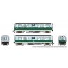 Budd 2600 Series L 2-Car Pair - Sound and DCC -- Chicago Transit Authority CTA (75th Anniversary Scheme, white, green), N, Rapid
