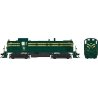 Alco RS3 Phase 2 - Standard DC -- Central Railroad of New Jersey 1553 (green, yellow stripes), HO, Bowser Manufacturing Co. 2541