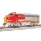 EMD F7A - Standard DC - Stealth -- Santa Fe 334L (1950s, Warbonnet, silver, red), HO, Broadway Limited Imports 8300