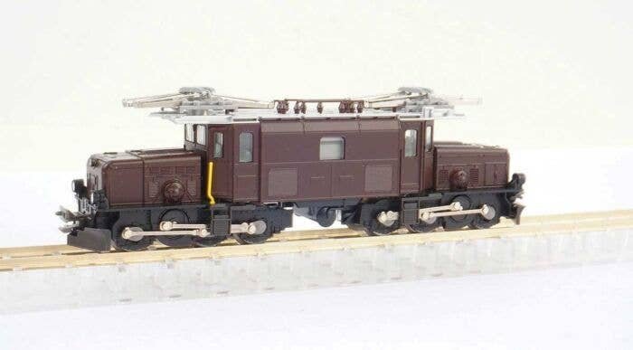 Class Ge 6/6-I Rhaetian Crocodile - Standard DC -- Rhaetian Railway 415 (Era VI, brown, black, 100th Anniversary Plaque), N, Kat