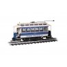 Single-Truck Closed Streetcar - Standard DC -- United Traction Company (blue, cream), G, Bachmann Industries 93944