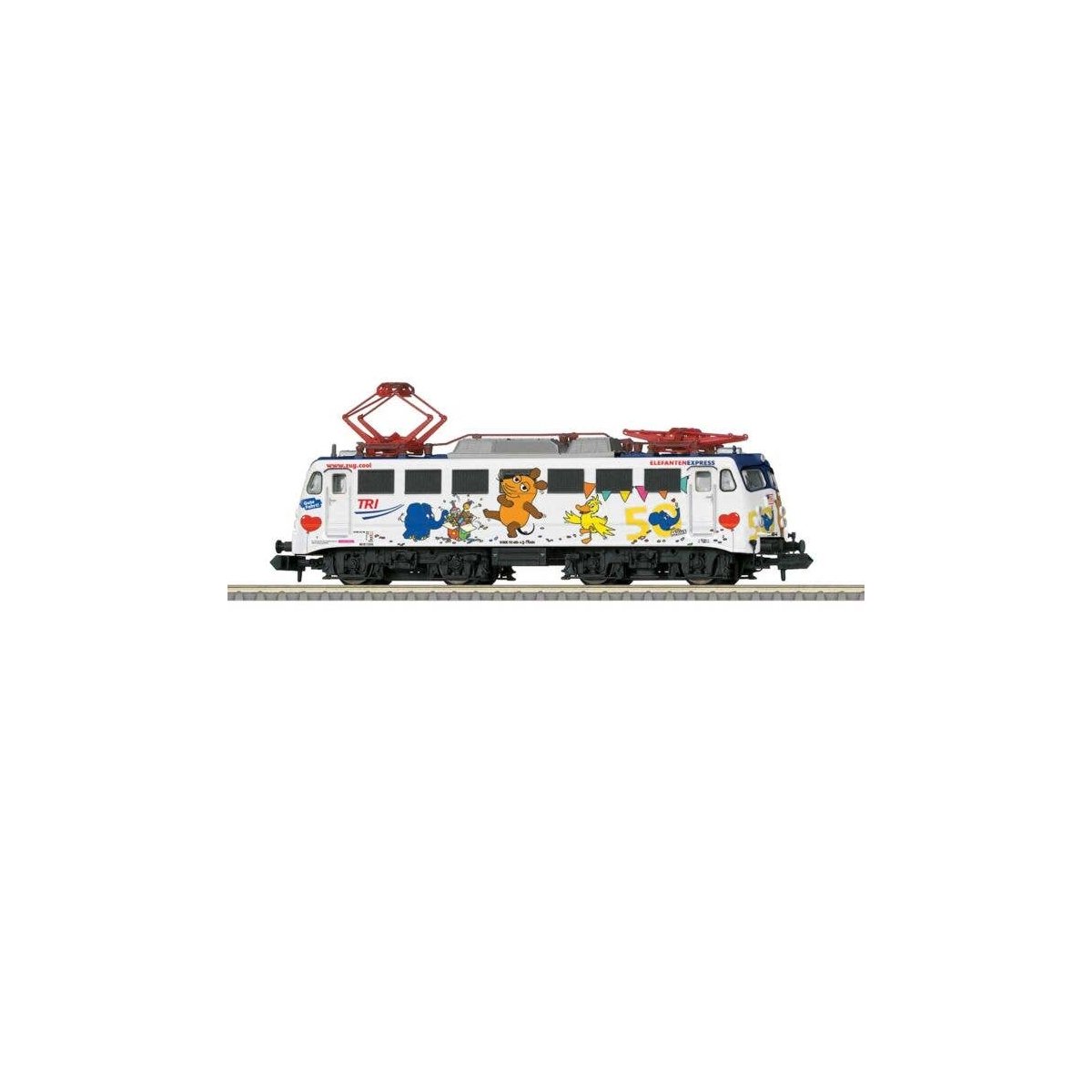 Class 110.3 Pants Crease Electric - Sound and DCC - Minitrix -- Train Rental, Inc. TRI 110 469-4 (Elephant Express Scheme Era VI