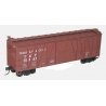 40 Single-Sheathed Wood Boxcar w/Steel Doors & Ends - Kit - Texas & Pacific - H0 - Walthers 112-4512