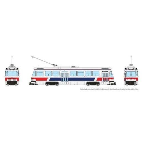 Canadian Light Rail Vehicle CLRV - Sound and DCC -- SEPTA (Fantasy Scheme, white, red, blue), HO, Rapido Trains Inc 702522
