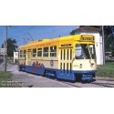 Canadian Light Rail Vehicle CLRV - Standard DC -- Toronto Transit Commission TTC 4000 (Happy Birthday Ontario, white, yellow), H