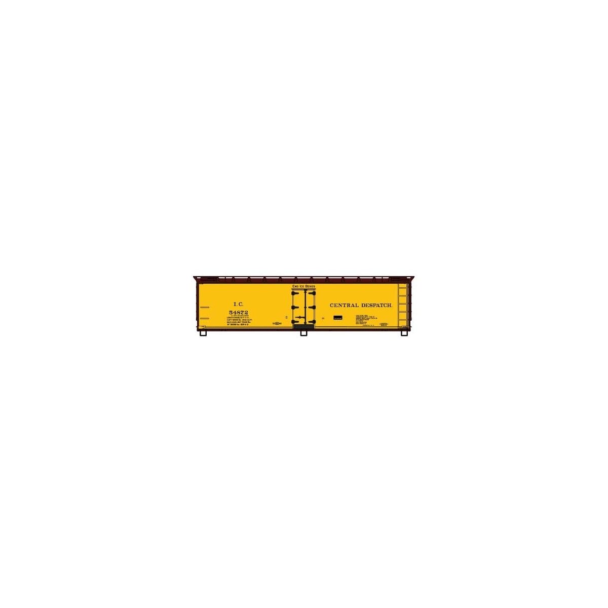 Early 40 Wood Reefer - Kit - Illinois Central Despatch - H0 - Walthers 112-4909