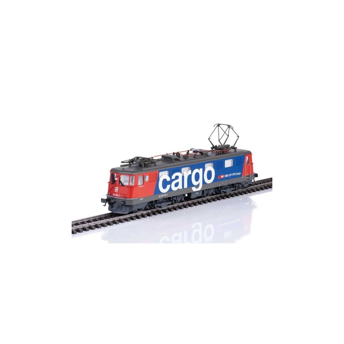 Class Ae 610 Electric - 3-Rail - Sound and Digital -- Swiss Federal Railways SBB 610 519-1 (Era V 2005, blue, red, gray, white),