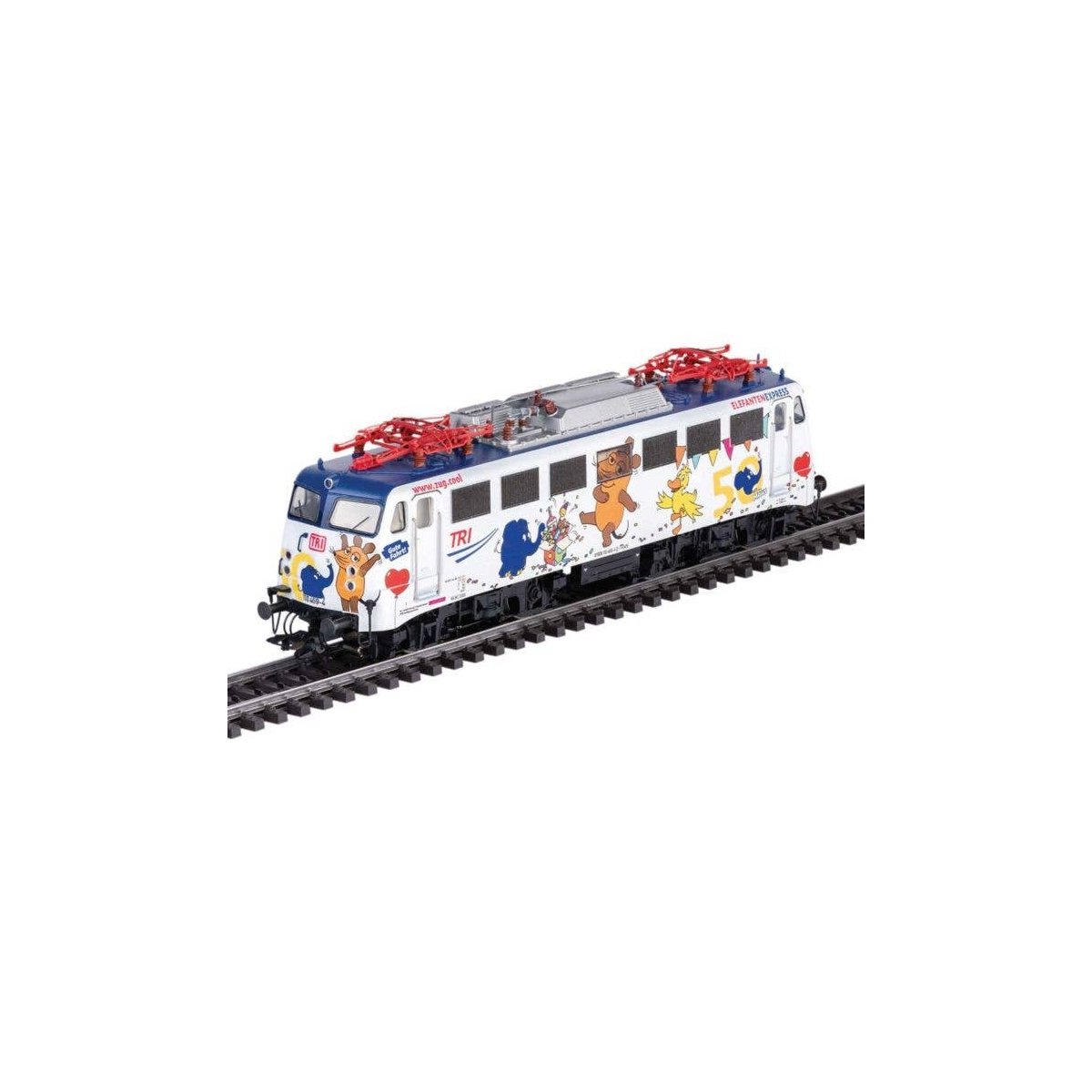 Class 110.3 Pants Crease Electric - 3-Rail - Sound and Digital -- Train Rental, Inc. TRI 110 469-4 (Elephant Express Scheme Era 