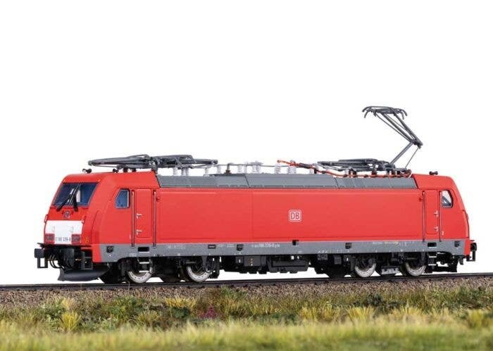 TRAXX 2 Class E 186 Electric - Sound and DCC -- German Railroad DB AG 186 339-8 (Era VI 2019, red, gray, white), HO, Trix 25800