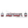 Canadian Light Rail Vehicle CLRV - Standard DC -- UTDC Demonstrator Unlettered, (red, white), HO, Rapido Trains Inc 702019