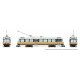 Canadian Light Rail Vehicle CLRV - Standard DC -- Buffalo, NY (Fantasy Scheme, white, orange, yellow, brown, black), HO, Rapido 