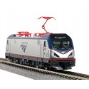 Siemens ACS-64 Electric - DCC -- Amtrak 600 `David L. Gunn` (silver, blue, red Travelscape Logo), N, Kato USA Inc 1373001DCC