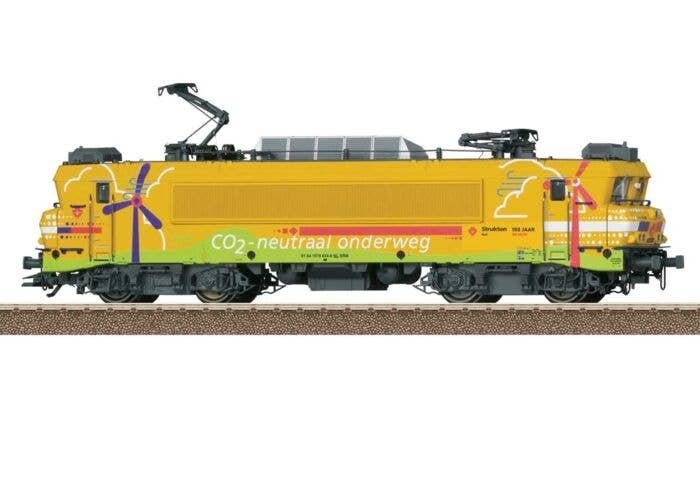 Class 1800 Electric - Sound and DCC -- Strukton Rail B.V. 1824 Nicole (Era VI 2021, 100th Anniversary, yellow, gre, HO, Trix 251