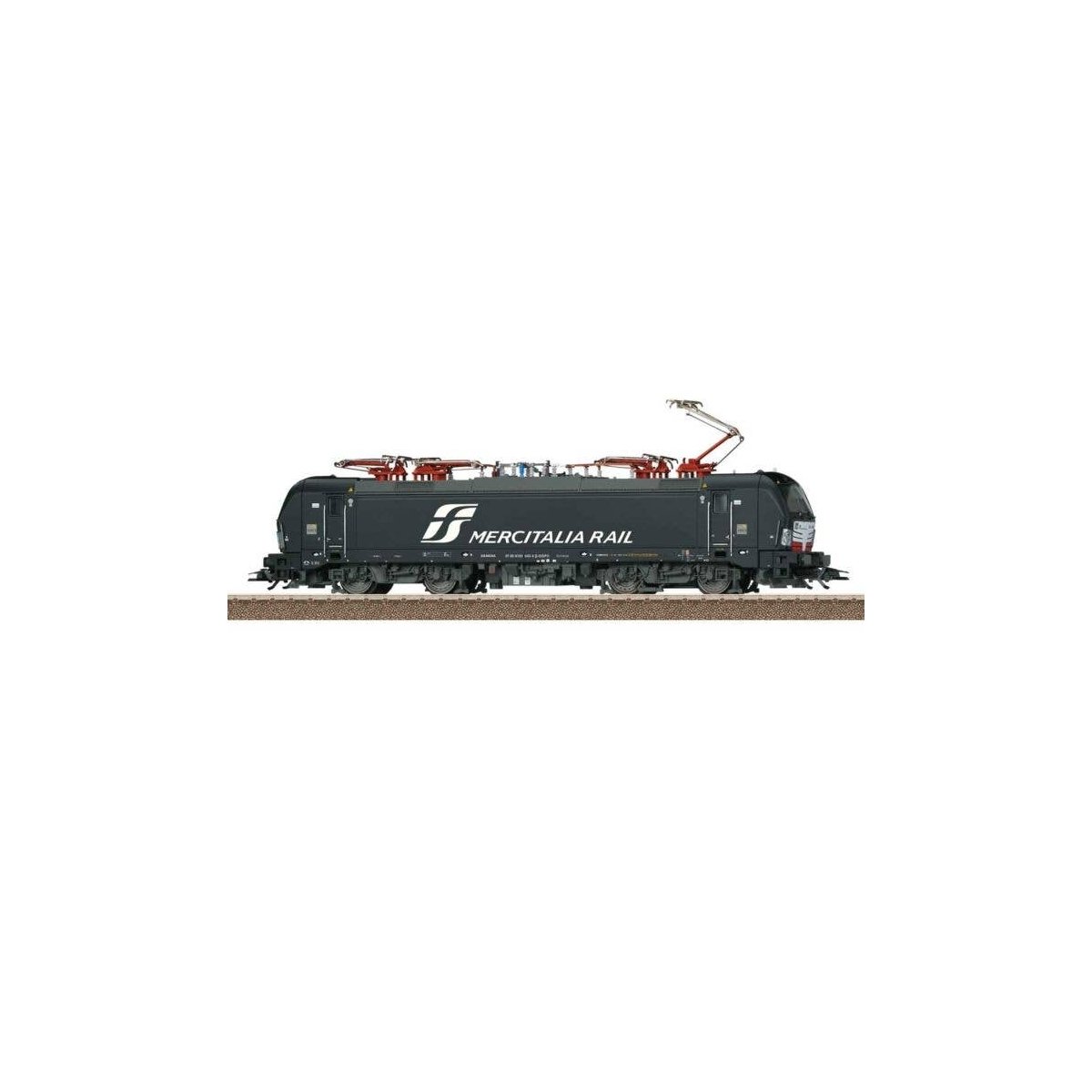 Siemens Vectron Class 193 Electric - Sound and DCC -- Mercitalia Rail X4 E Ð 643 (Era VI 2016, black, white), HO, Trix 25195