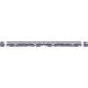 Budd M3A Electric 2-Railcar Set - Standard DC -- Metro-North Commuter Railroad MNCR8004, 8005 (blue stripe scheme, silver, b, HO