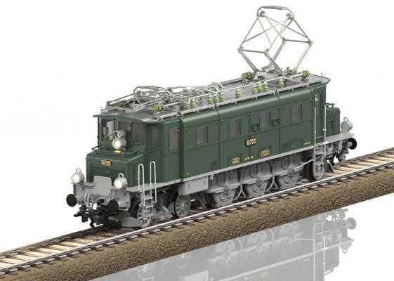 Class Ae 3/6 I Electric - Sound & DCC -- Swiss Federal Railways SBB 10703 (Era III 1950s, fir green, gray), HO, Trix 25360