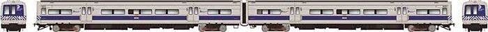 Budd M3A Electric with Headlight 2-Railcar Set - Standard DC -- Metro-North Commuter Railroad MNCR8062, 8063 (blue stripe scheme