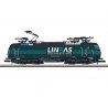 Class 186 Traxx Electric - Standard DC -- Lineas (Era VI, green, white, blue), Z, Marklin, Inc 88487