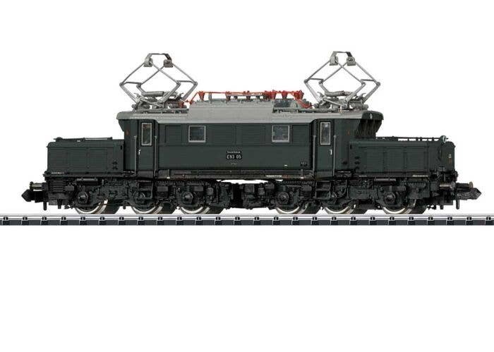 Class E 93 Electric - Sound and DCC - Minitrix -- German State Railroad DR E 93 05 (Era II, green, black, gray), N, Trix 16932