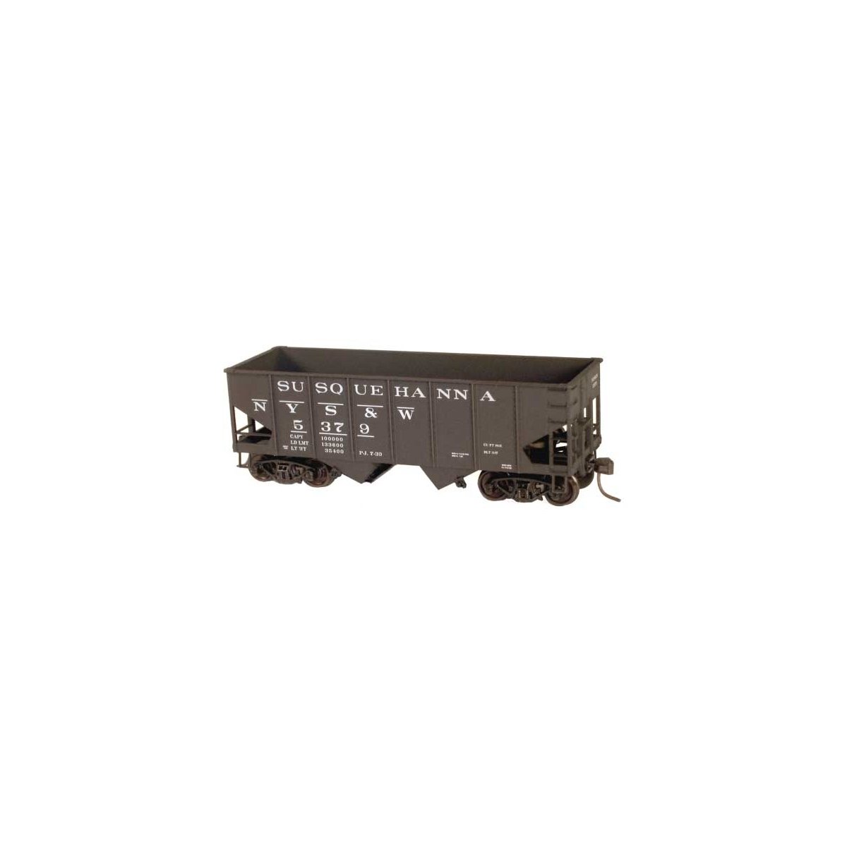 USRA 55-Ton 2-Bay Open Hopper 3-Pack - Kit - New York - Susquehanna & Western - H0 - Walthers 112-8106