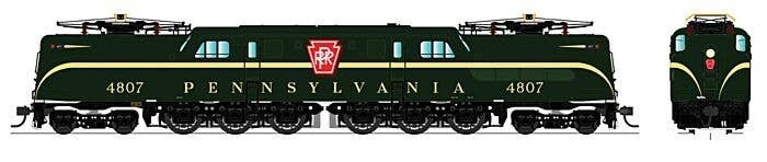 GG1 Electric w/Sound & DCC - Paragon3 -- Pennsylvania Railroad 4821 (Brunswick Green, Broad Stripe, Buff Roman), N, Broadway Lim